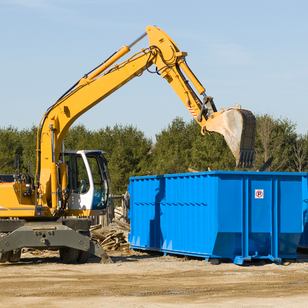 how many times can i have a residential dumpster rental emptied in Unity